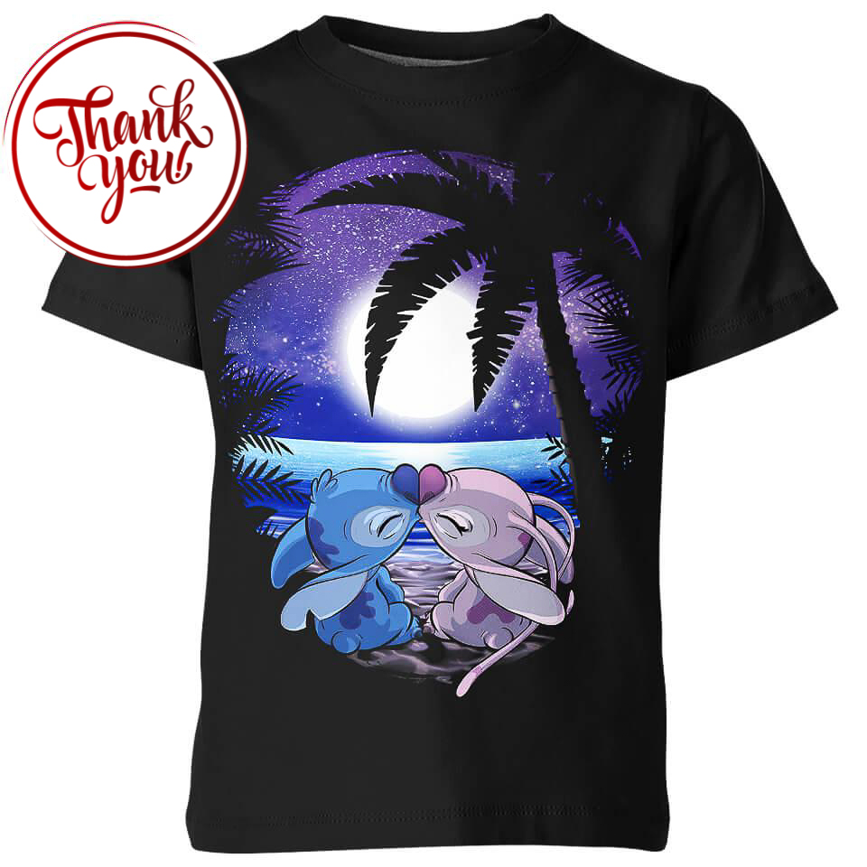 Angel and Stitch 3D Print Unisex T-Shirt