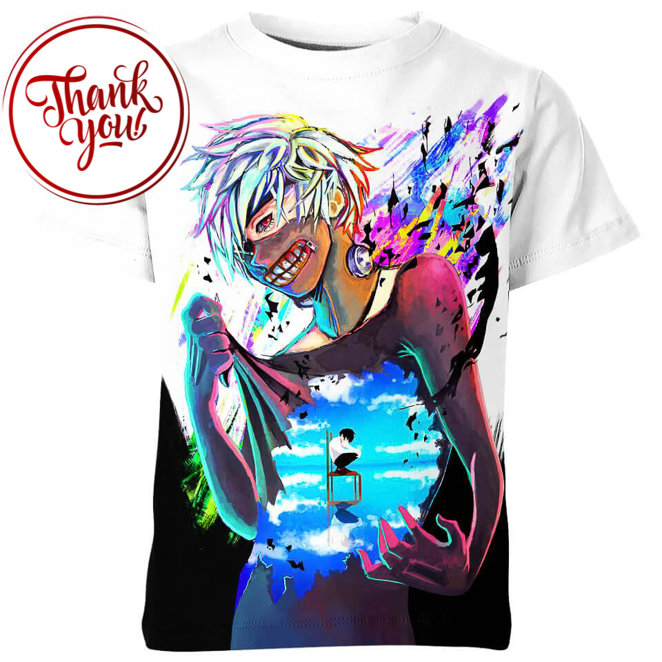 Living in Memory - Ken Kaneki 3D Print Unisex T-Shirt