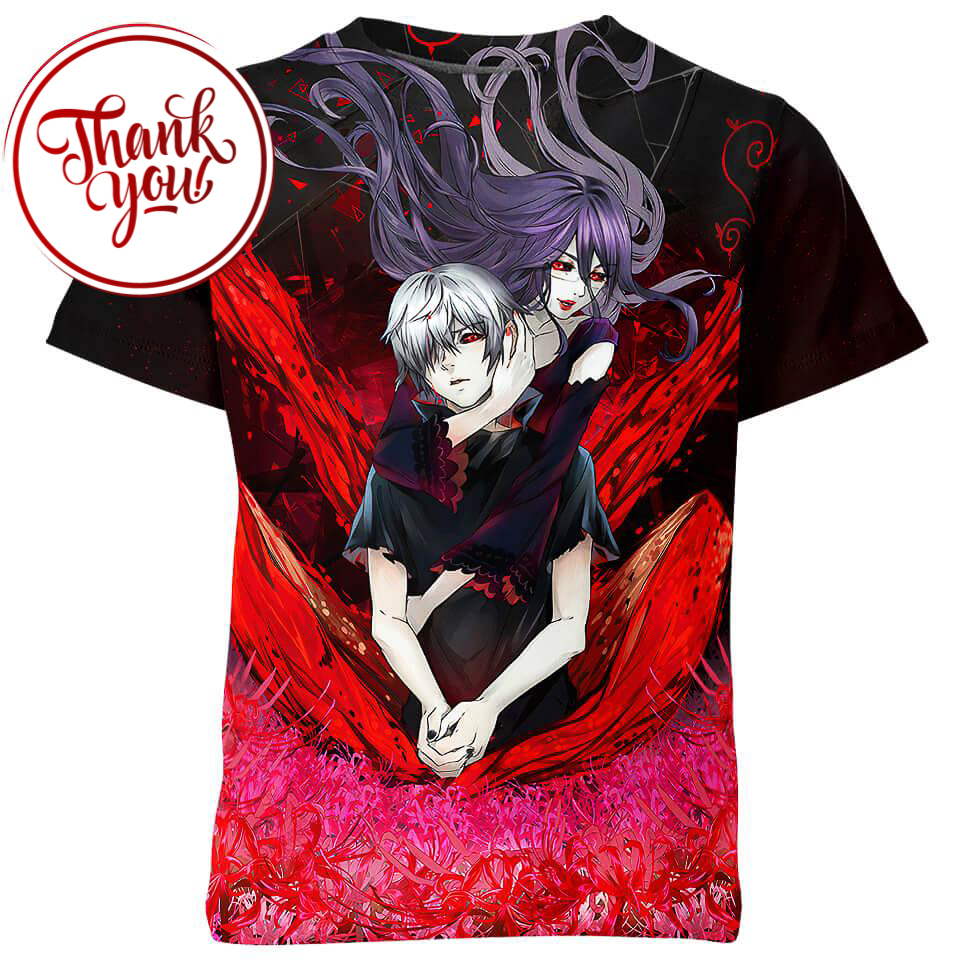 Lycoris Radiata - Tokyo Ghoul 3D Print Unisex T-Shirt