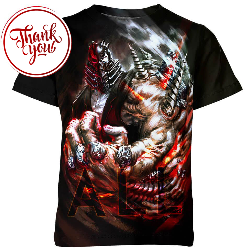 All For One My Hero Academia 3D Print Unisex T-Shirt