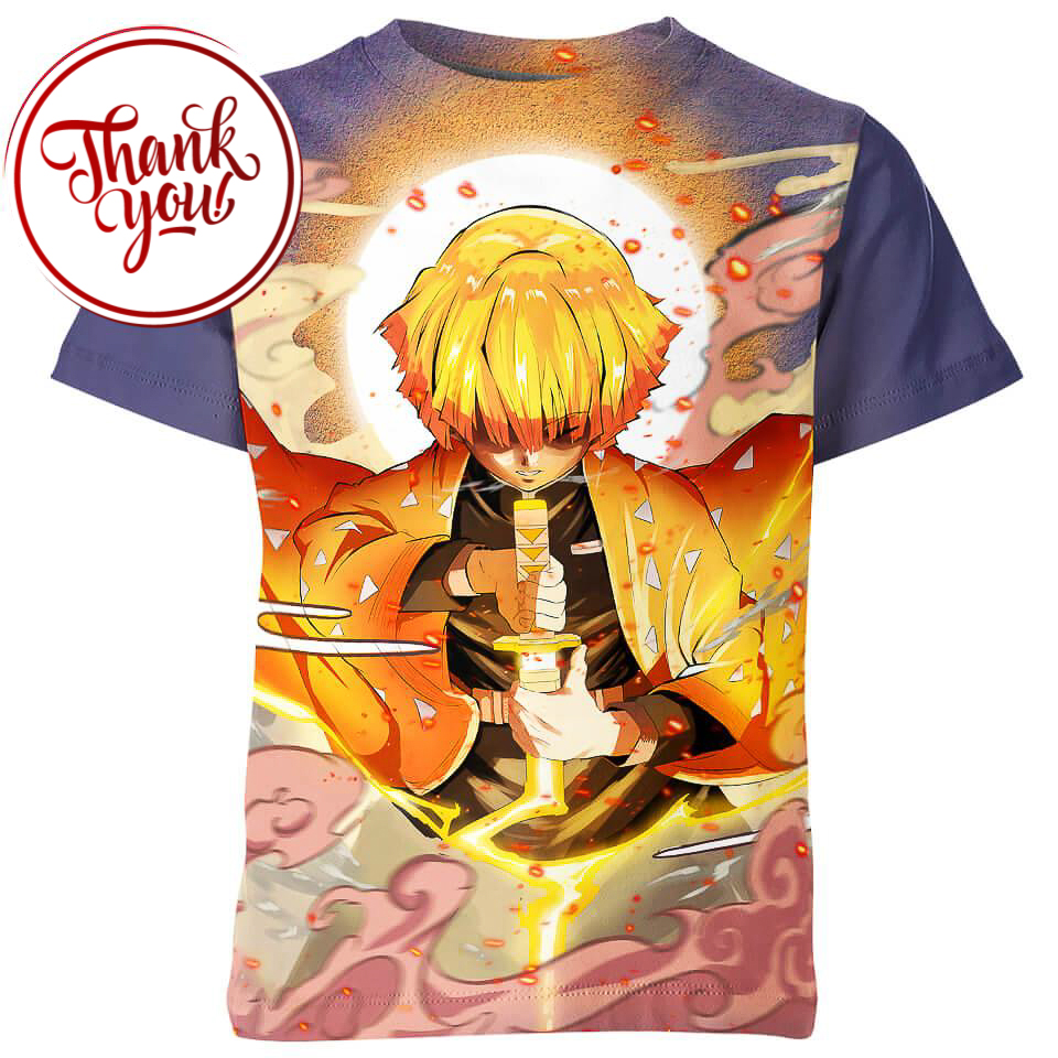 The Coward Boy - Zenitsu 3D Print Unisex T-Shirt