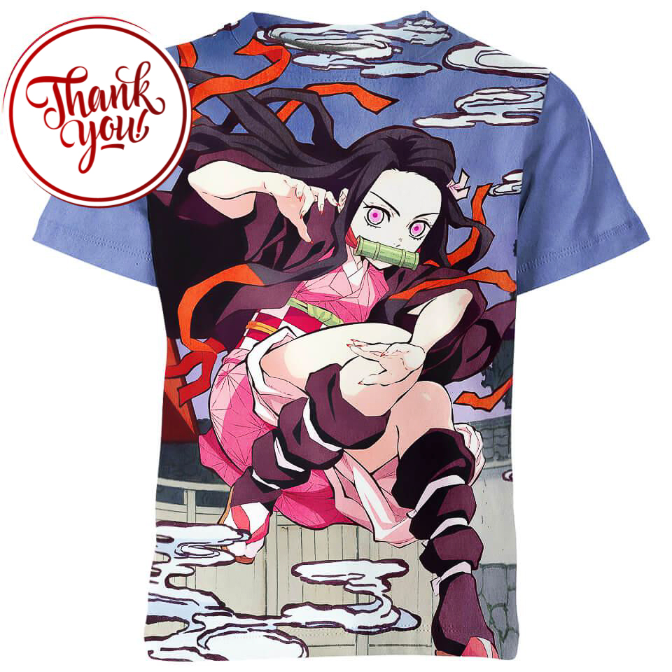 Lower Moon - Nezuko 3D Print Unisex T-Shirt