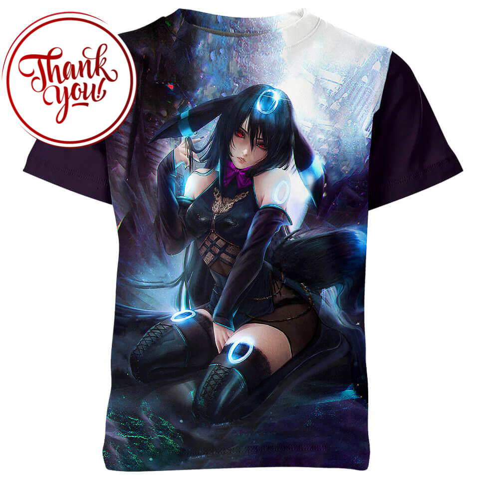 Sexy Gijinka Umbreon 3D Print Unisex T-Shirt