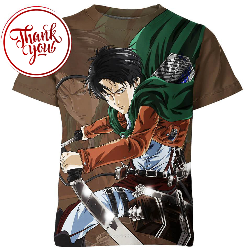 Special Operations Team - Levi Ackerman 3D Print Unisex T-Shirt