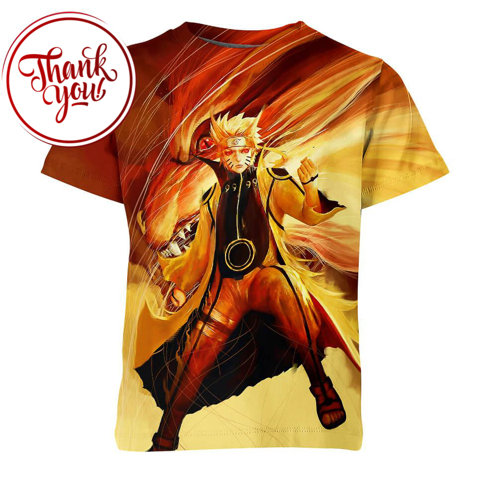 Rikudou Uzumaki Naruto 3D Print Unisex T-Shirt