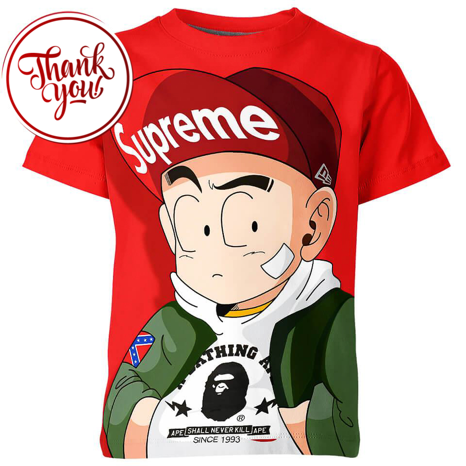 Krillin Supereme 3D Print Unisex T-Shirt