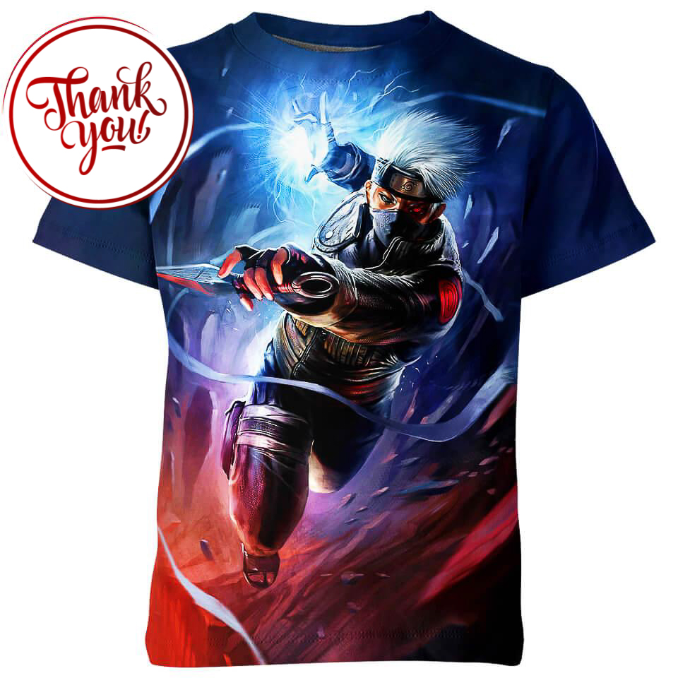 The Teacher of Team 7 - Kakashi 3D Print Unisex T-Shirt