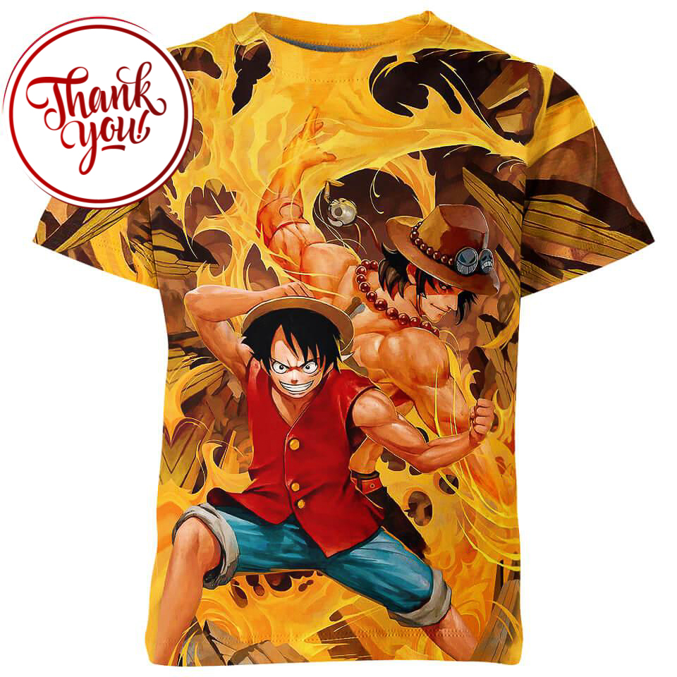 Captain Of The Spade Pirates - Luffy 3D Print Unisex T-Shirt