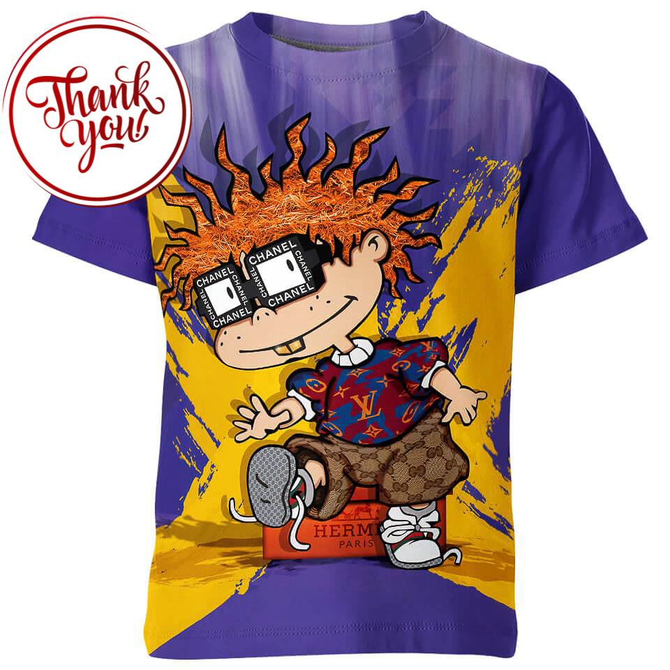 Chuckie Finster Chanel 3D Print Unisex T-Shirt