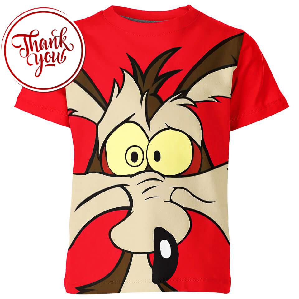 Wile E. Coyote Sad - Looney Tunes 3D Print Unisex T-Shirt