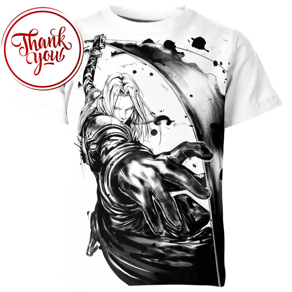 Sephiroth Epic - Final Fantasy 3D Print Unisex T-Shirt