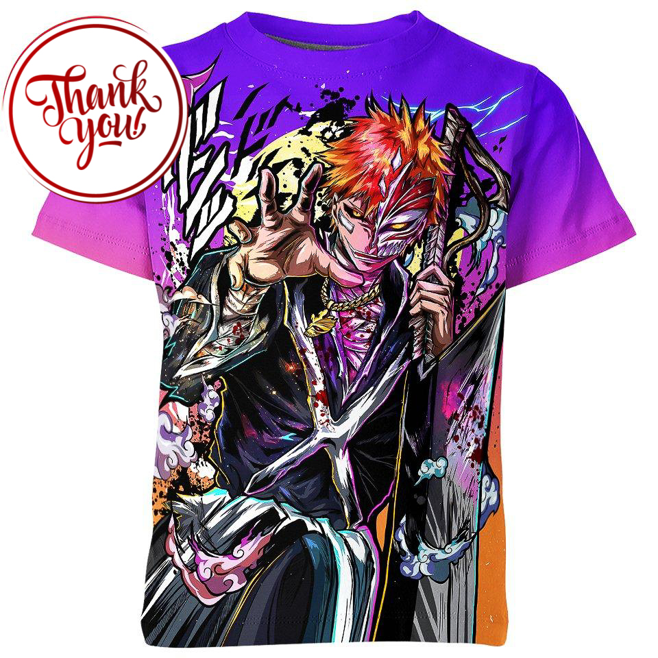 Flashy - Kurosaki Ichigo 3D Print Unisex T-Shirt