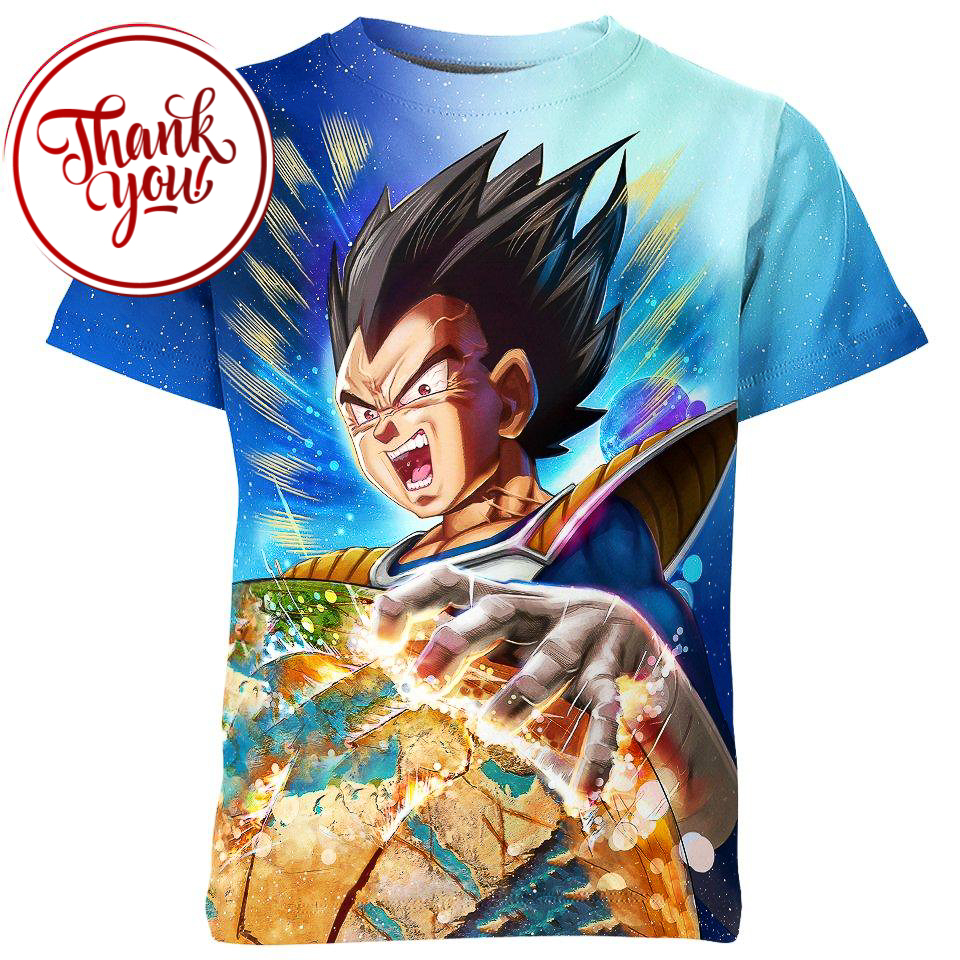 Destroys the Earth Vegeta 3D Print Unisex T-Shirt