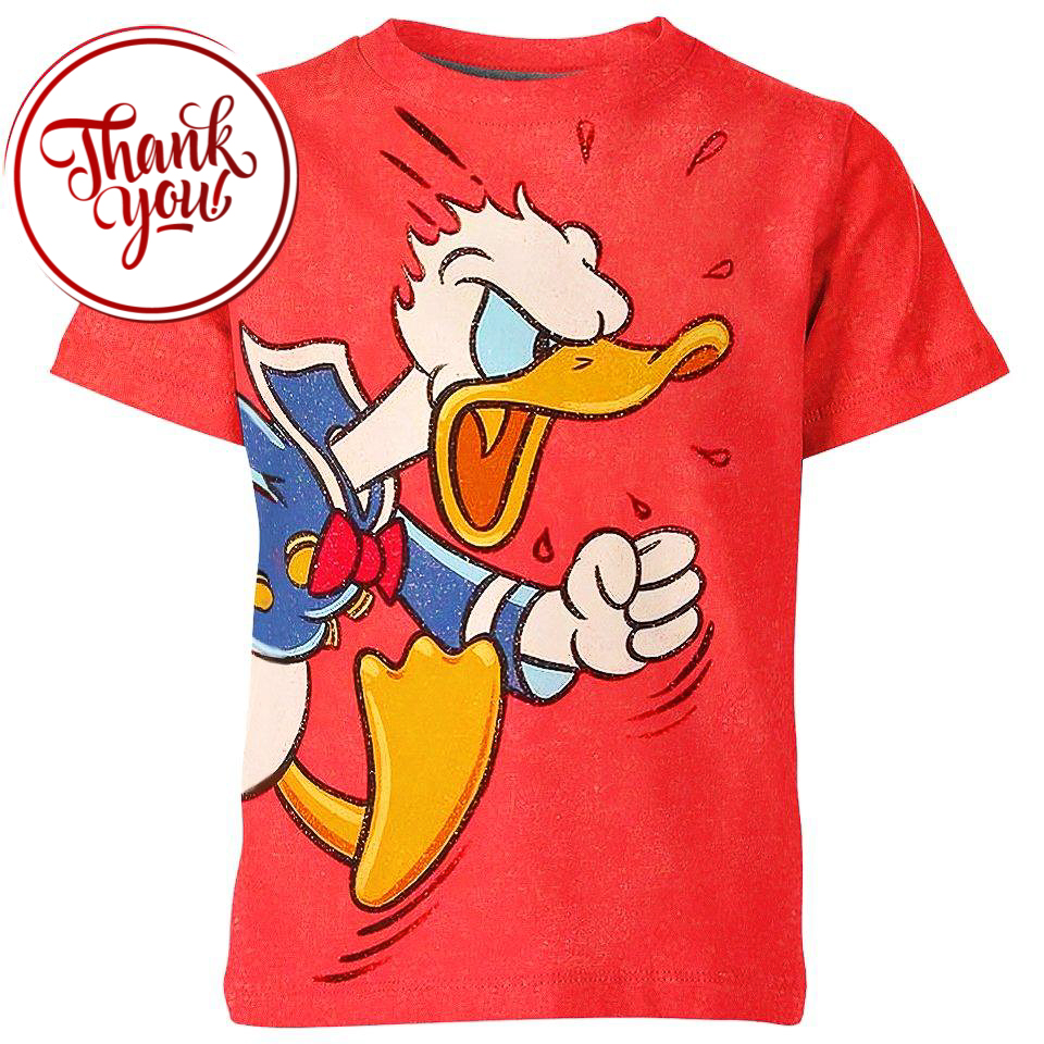 Rage Donald Duck 3D Print Unisex T-Shirt