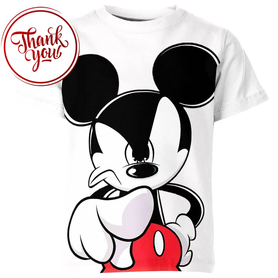 Angry Mickey Mouse 3D Print Unisex T-Shirt