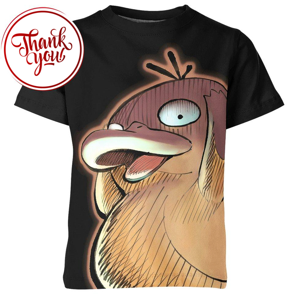 Psyduck Confused - Pokemon 3D Print Unisex T-Shirt