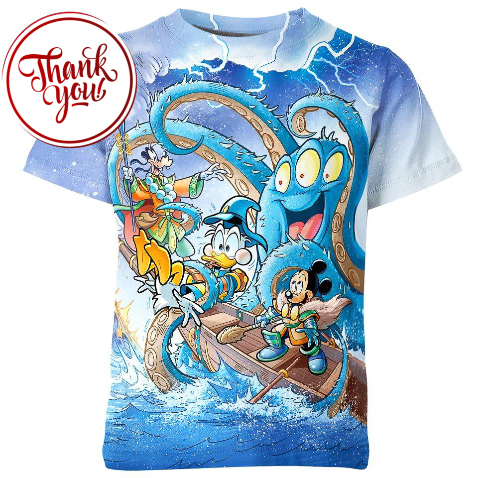 Clash of the Titans - Mickey Mouse 3D Print Unisex T-Shirt