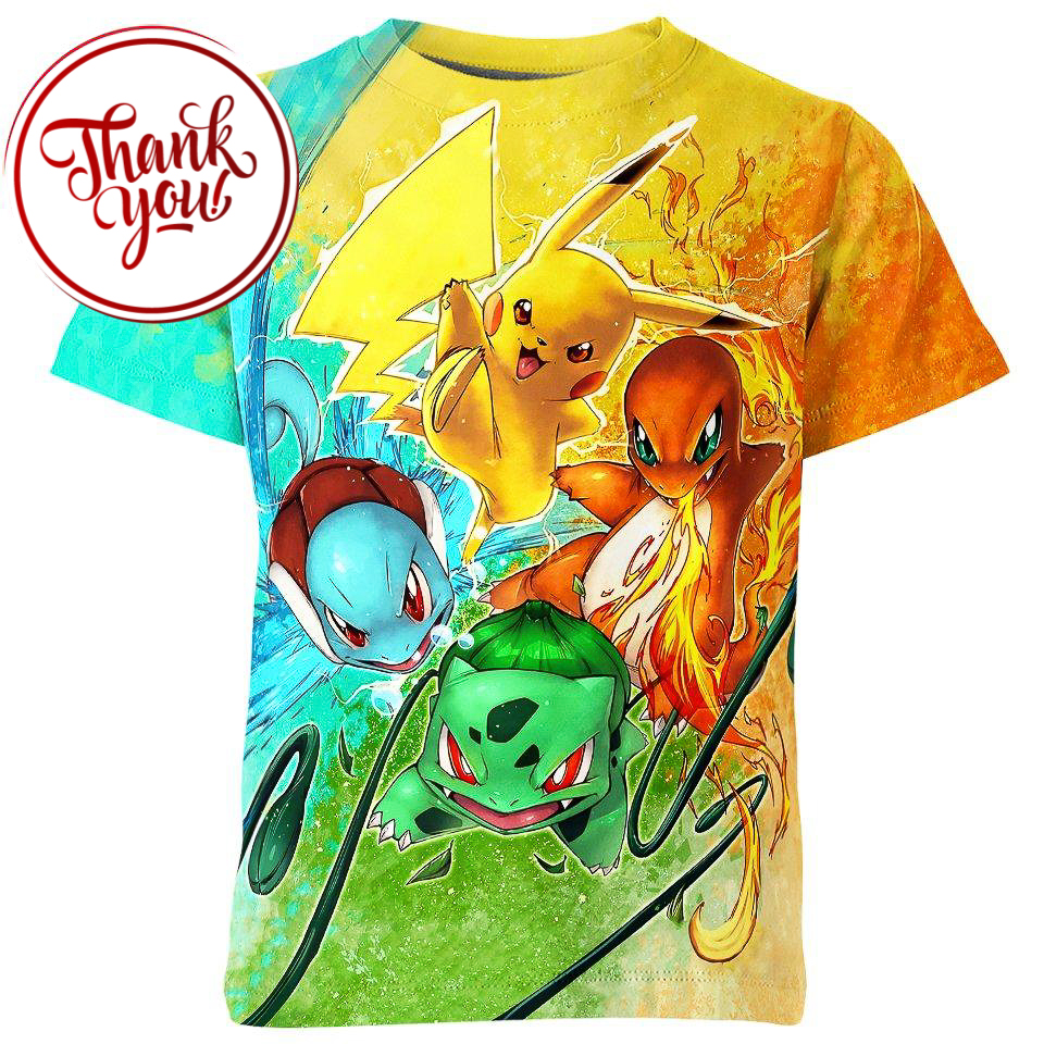 Legendary Quartet - Pokemon 3D Print Unisex T-Shirt