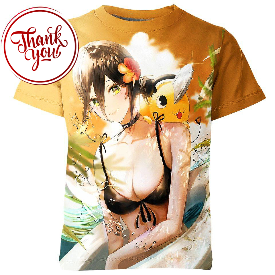 Reze - Bomb Devil Chainsaw Man 3D Print Unisex T-Shirt