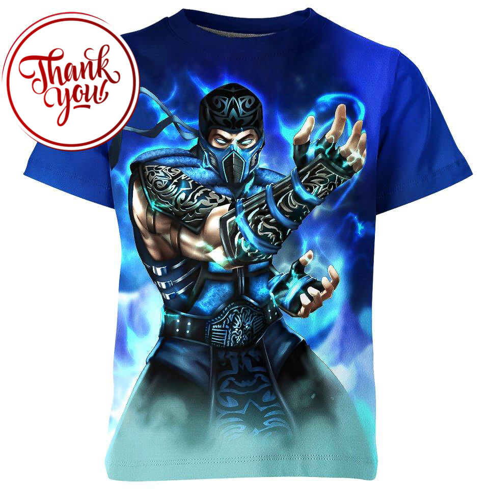 Sub Zero - Ice God Mortal Kombat 3D Print Unisex T-Shirt