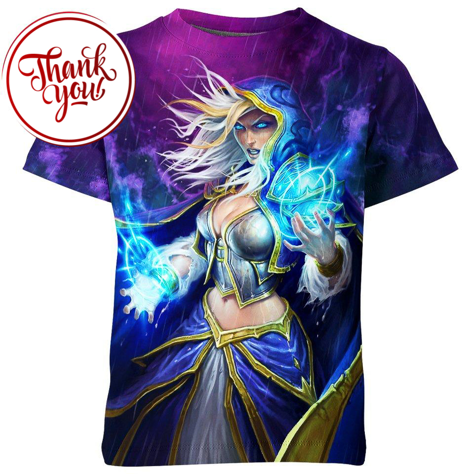 Daughter of the Sea - Jaina Proudmoore WoW Game 3D Print Unisex T-Shirt