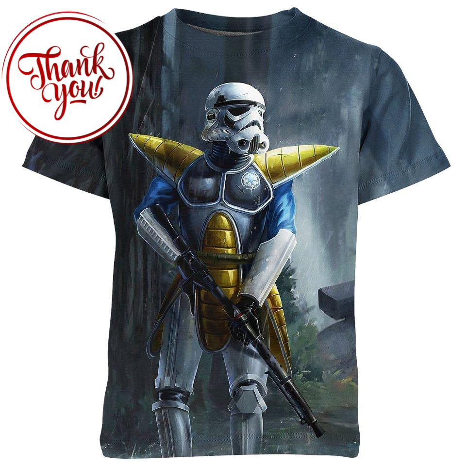 Stormtrooper x Saiyan Vegeta 3D Print Unisex T-Shirt