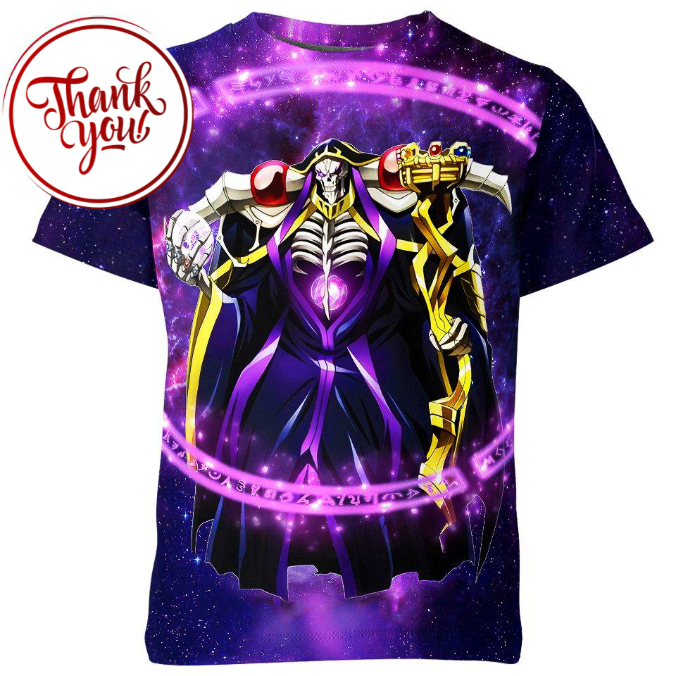 Overlord Ainz Anime 3D Print Unisex T-Shirt