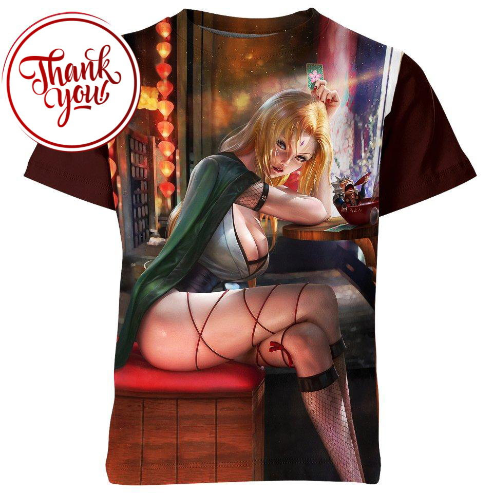 Sexy Tsunade Naruto 3D Print Unisex T-Shirt