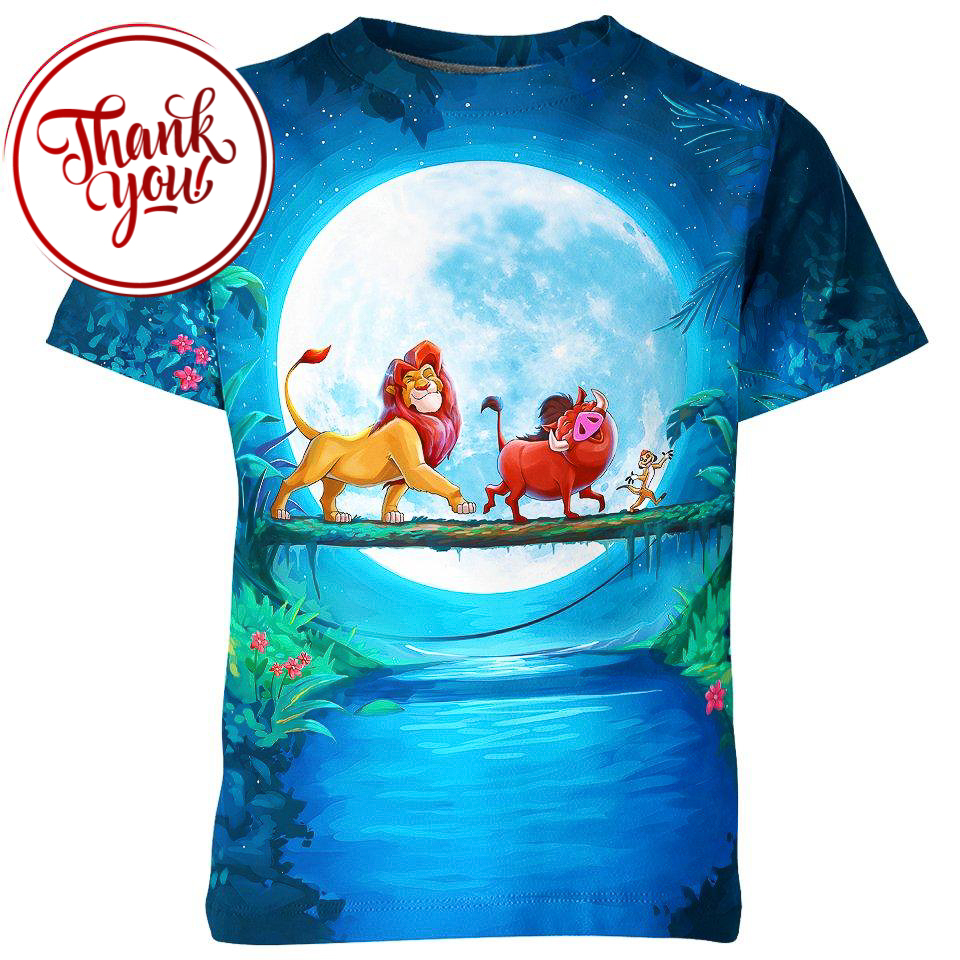 Hakuna Matata - Lion King 3D Print Unisex T-Shirt