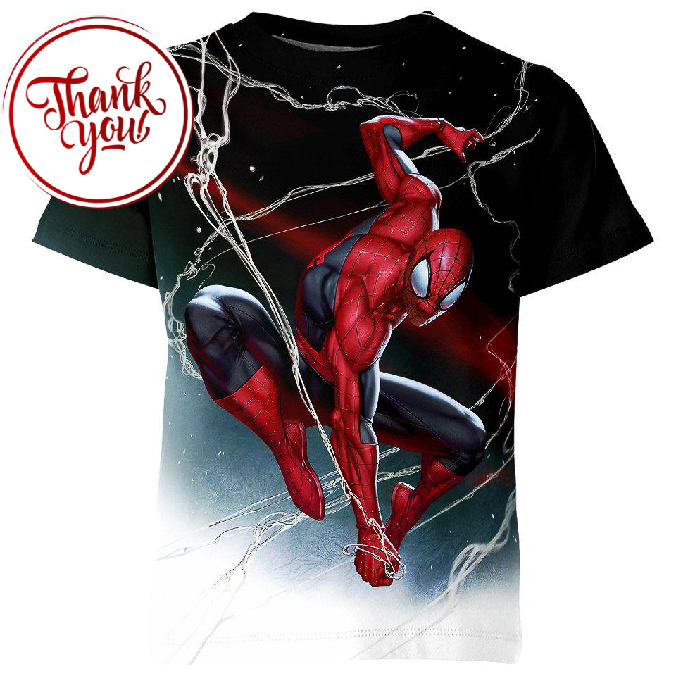 Starts Up Spider Man 3D Print Unisex T-Shirt