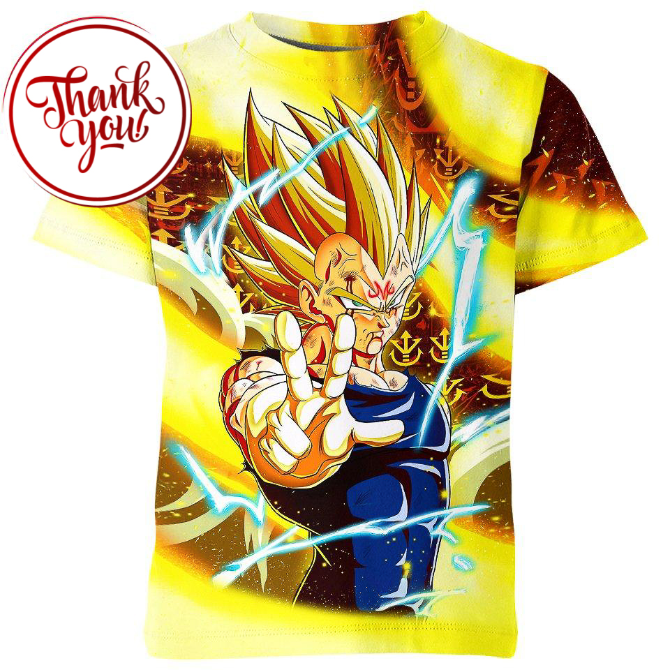 Arrogant Vegeta 3D Print Unisex T-Shirt