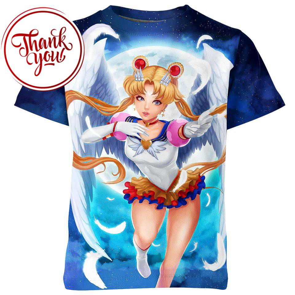 Pretty Soldier Sailor Moon 3D Print Unisex T-Shirt