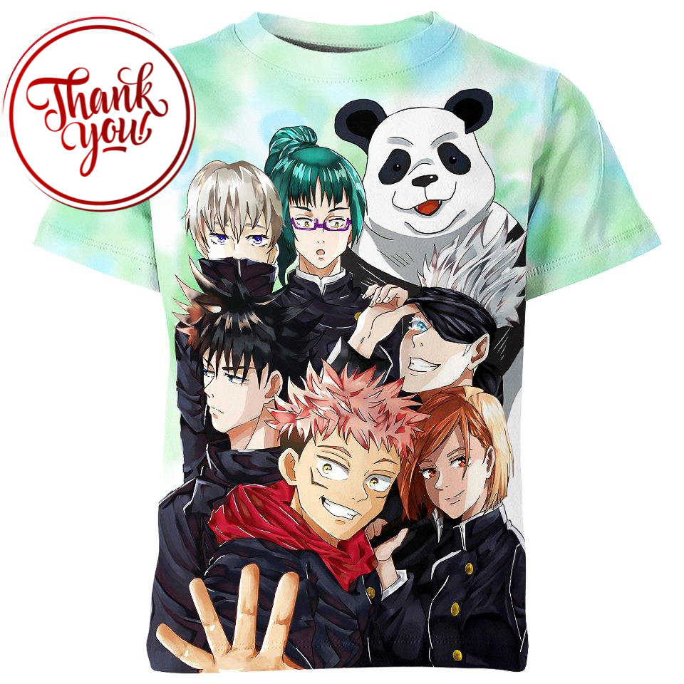 Team Jujutsu Kaisen 3D Print Unisex T-Shirt