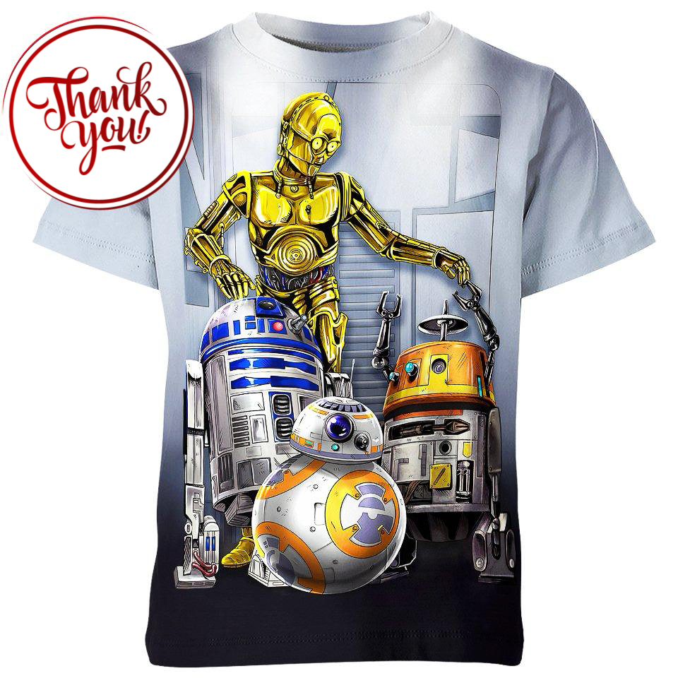 Rebel Droid Assemble Star Wars 3D Print Unisex T-Shirt
