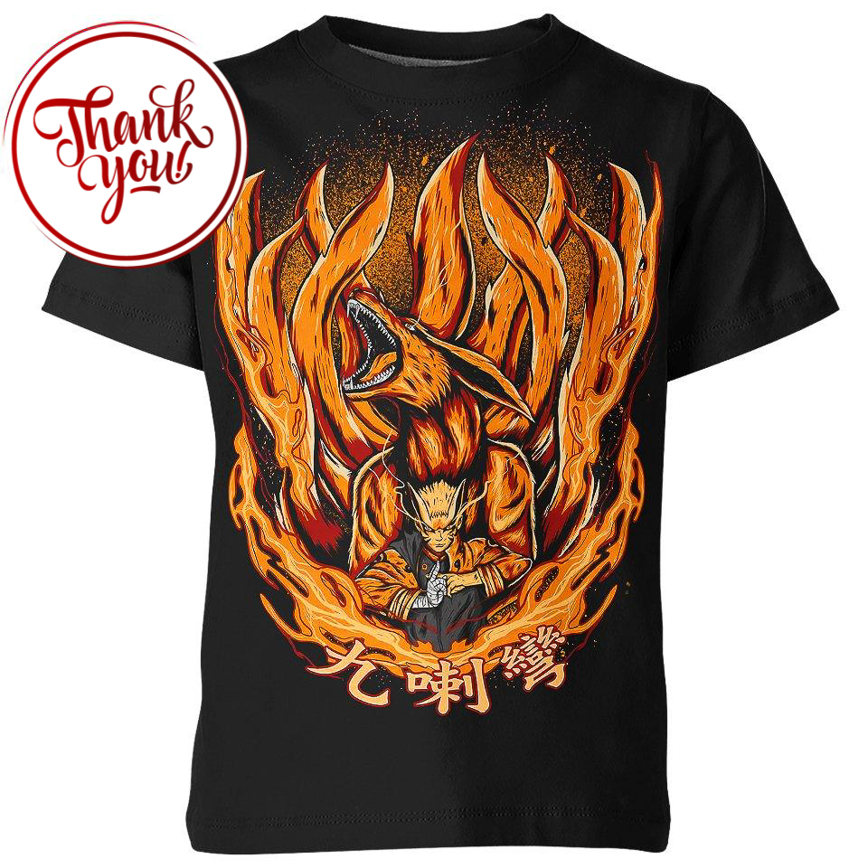Never Dies Kurama 3D Print Unisex T-Shirt