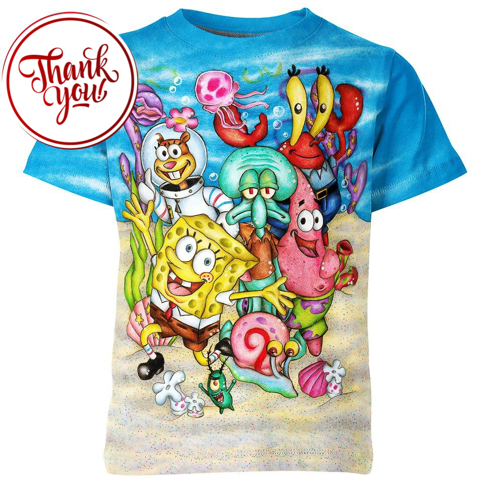 Classic SpongeBob 3D Print Unisex T-Shirt