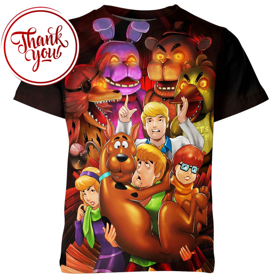 Five Nights of Scooby Doo 3D Print Unisex T-Shirt