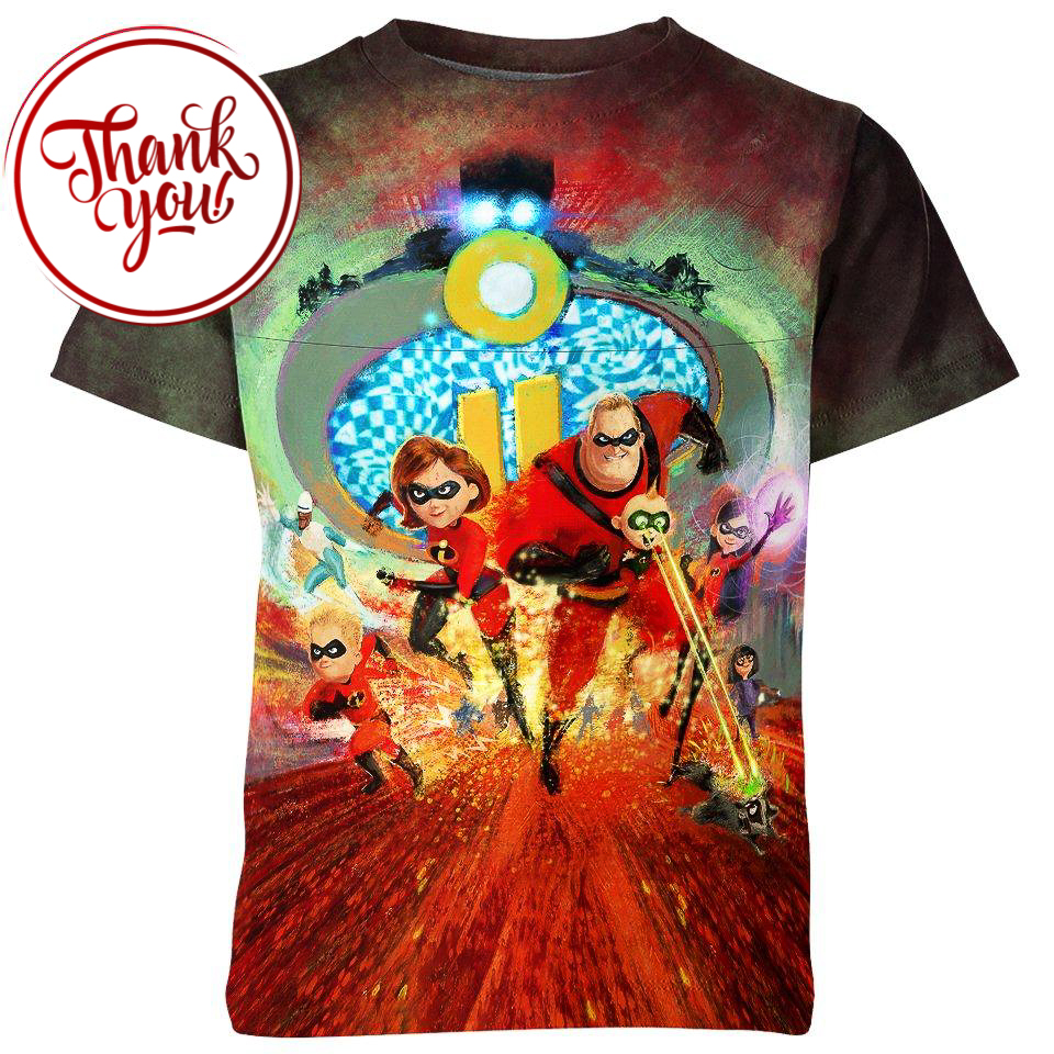 The Incredibles - Cartoon 3D Print Unisex T-Shirt