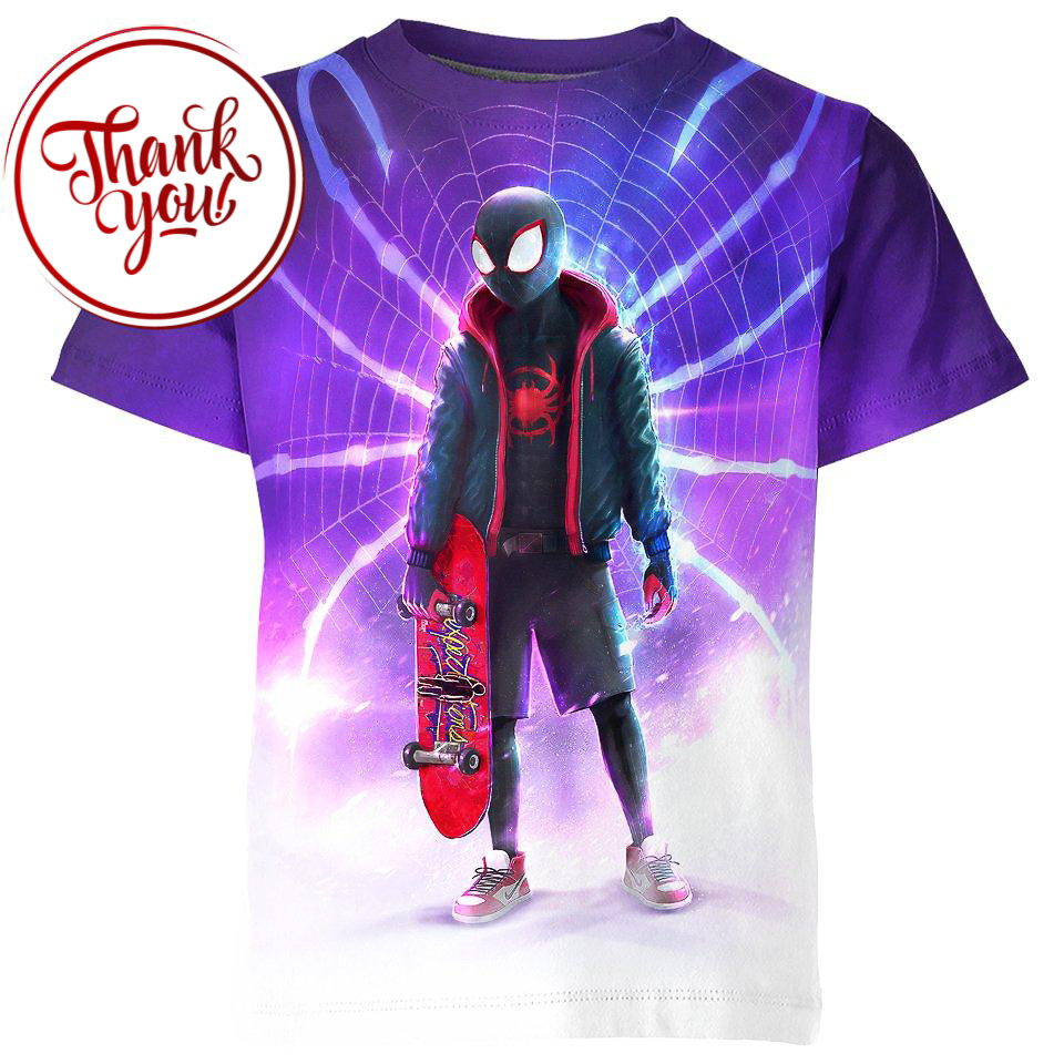 Miles Morales Playboy - Spider Man 3D Print Unisex T-Shirt