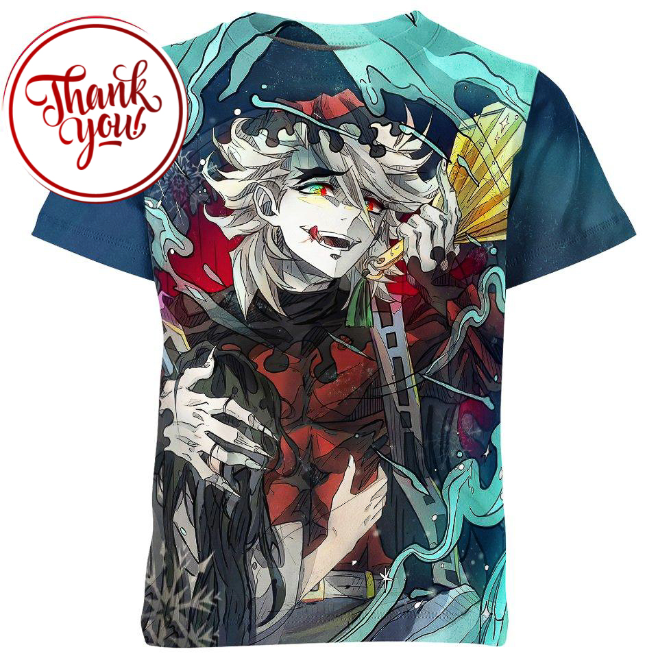 Douma Appeared Last Demon Slayer 3D Print Unisex T-Shirt