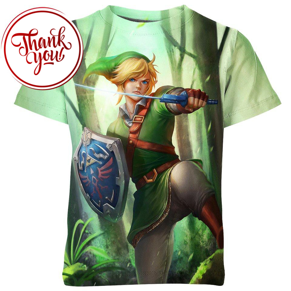 Epic Hero Link - Zelda 3D Print Unisex T-Shirt