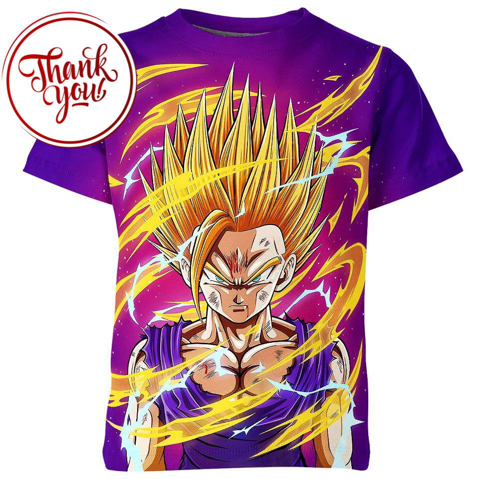 Super Saiyan Gohan Dragon Ball 3D Print Unisex T-Shirt