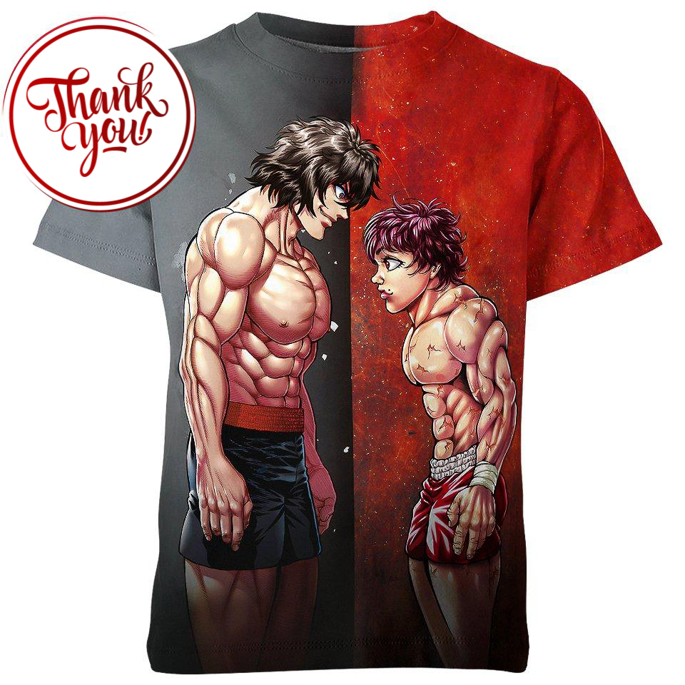 Crossover - Kengan Ashura vs Baki 3D Print Unisex T-Shirt