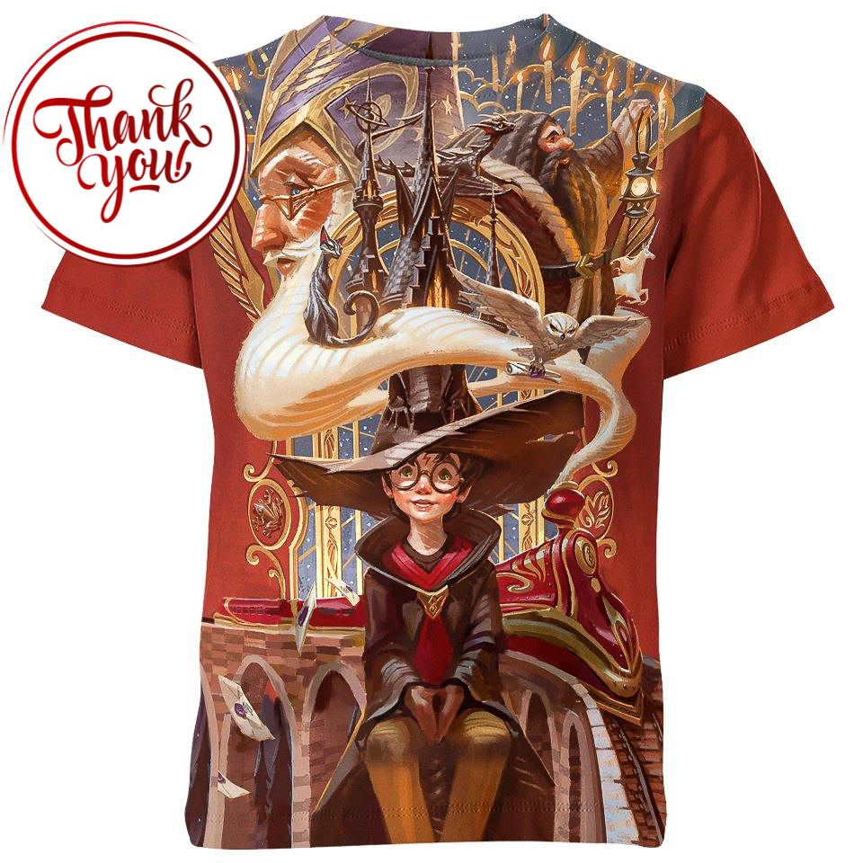 The Philosopherâ€™s Stone and Harry Potter 3D Print Unisex T-Shirt