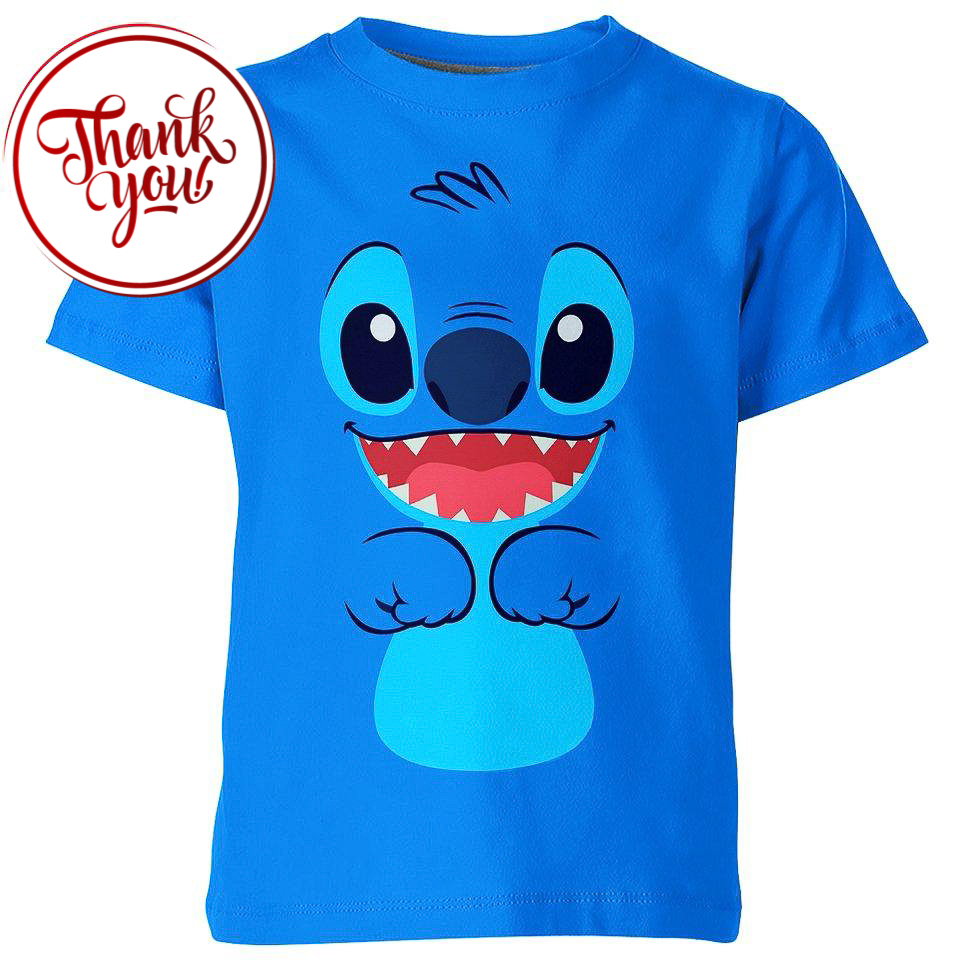 Happy Smile - Stitch 3D Print Unisex T-Shirt