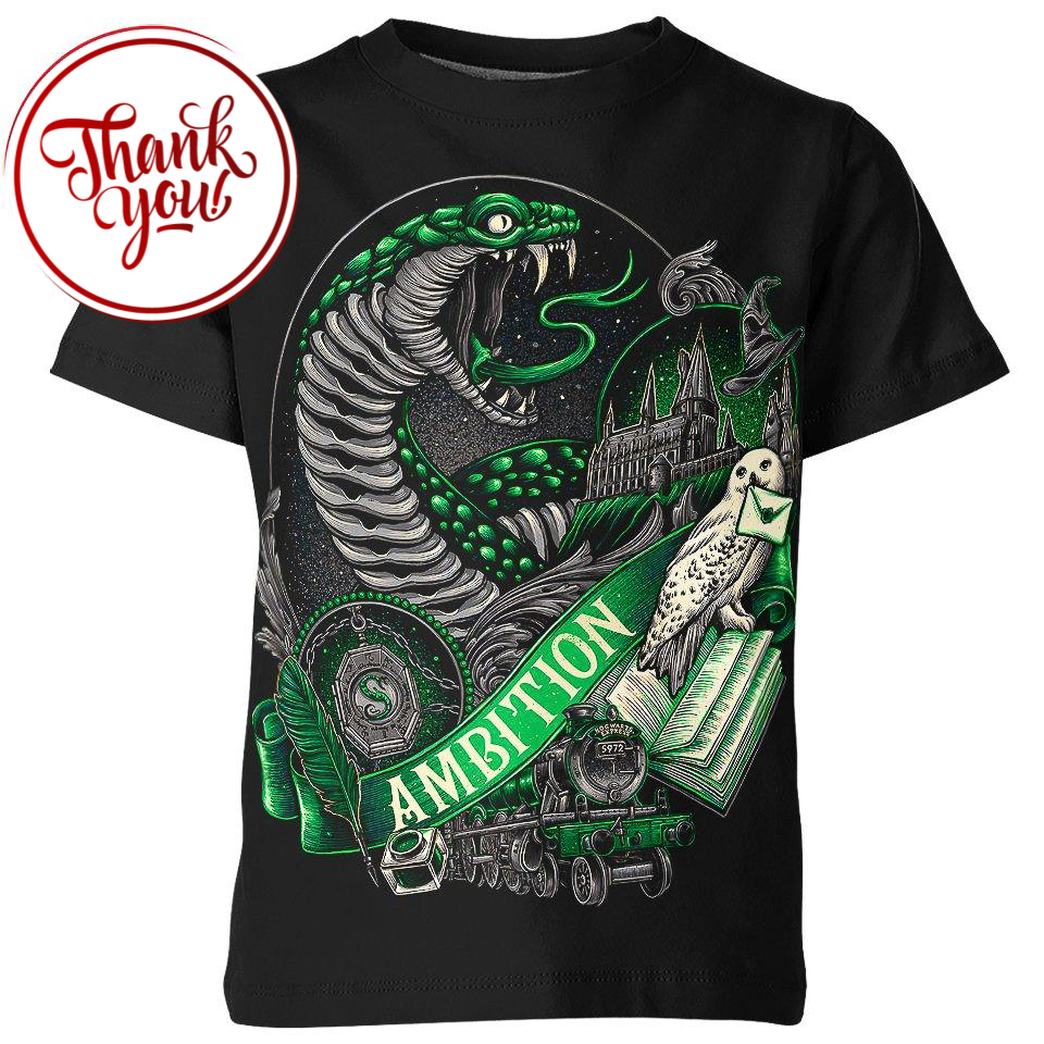 House of Ambition Harry Potter 3D Print Unisex T-Shirt