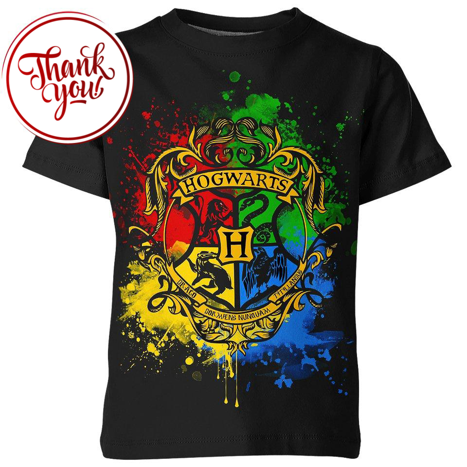 Hogwarts School Harry Potter 3D Print Unisex T-Shirt