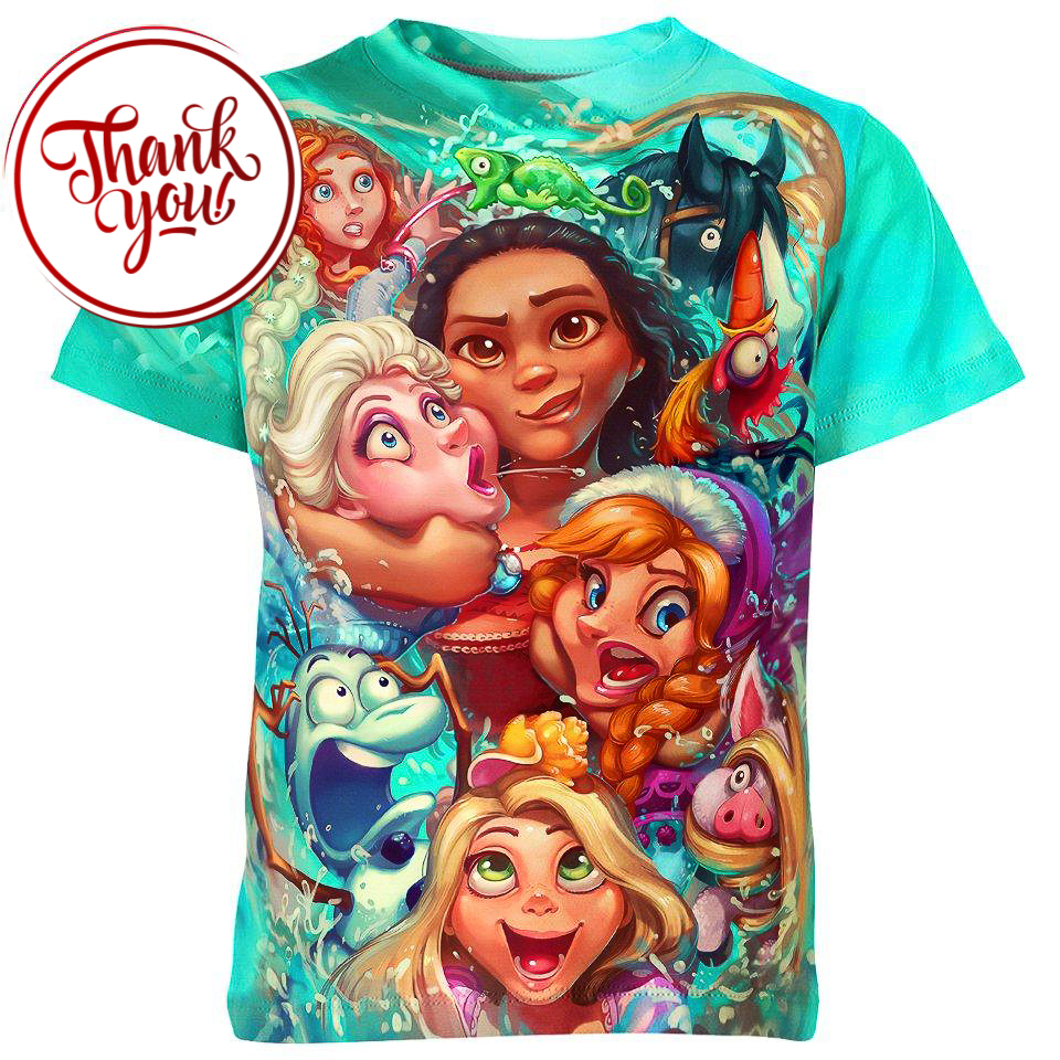 Meet the Badass - Cartoon 3D Print Unisex T-Shirt