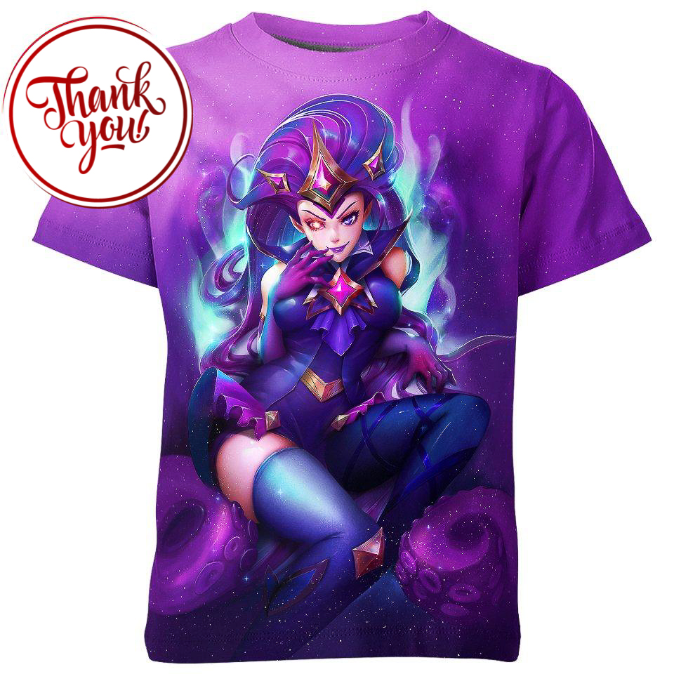 Star Guardian Zoe League of Legends 3D Print Unisex T-Shirt