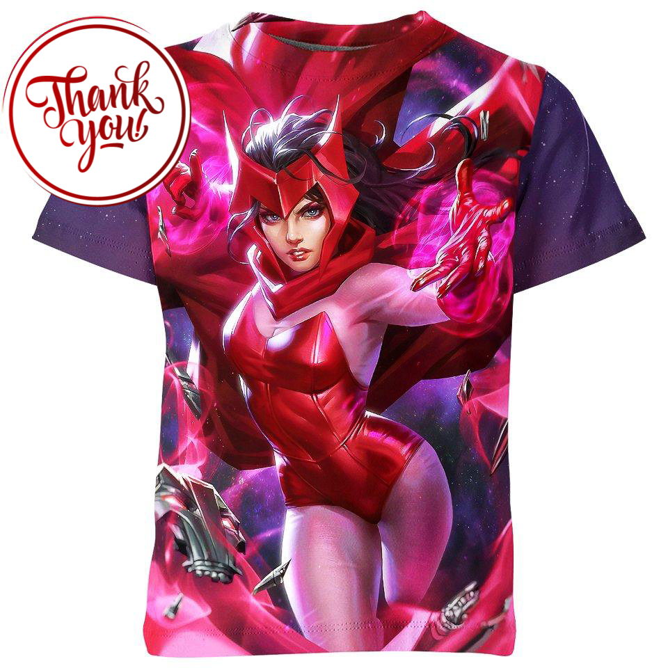 Premium Scarlet Witch 3D Print Unisex T-Shirt